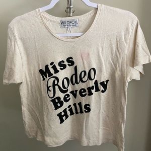 NWT Wildfox Miss Rodeo Beverly Hills Middie Tee S